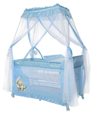 Image de Parc pour bébé Lorelli - Magic sleep, Sleeping bear, Blue moon