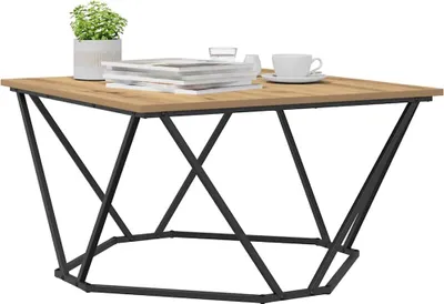 Produktbild von "2026 Aktion"Couchtisch - CLORIS - Wohnzimmertisch - Robust und langlebig - Artisan-Eiche 80 x 80 x 45 cm - DEMöbel7925630
