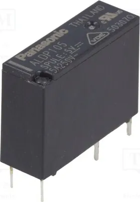 Produktbild von 1x Relais: elektromagnetisch  USpule : 5VDC 5A/277VAC  Mini ALDP105 Elektromagneti