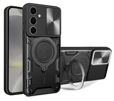 Produktbild von Techsuit CamGuard Pro Back Cover Hülle für Samsung Galaxy S24 - Schwarz