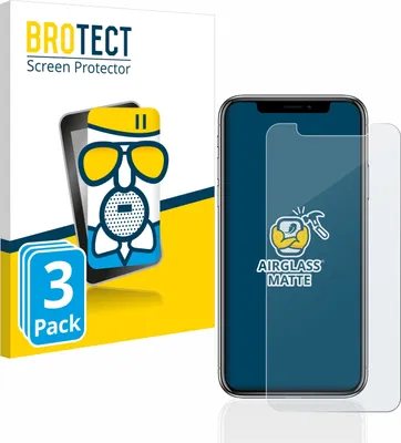 Produktbild von 3x BROTECT Entspiegelungs Schutzglas für Apple iPhone X / Xs / 11 Pro Schutzfolie Panzer Folie Glas Display Schutz matt