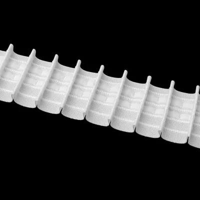 Produktbild von Gardinenband 50m Bleistiftfalte Weiß-60mm 1:2.0 Kräuselband Faltenband