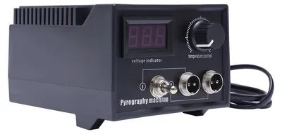 Produktbild von Pyrographie Maschine, 19 Brennspitzen, Digitale Anzeige, schwarz
