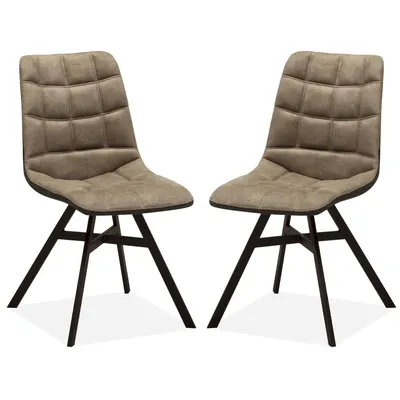 Produktbild von MX Sofa Esszimmerstuhl Nynke - Taupe (2er-Set)