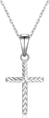 Produktbild von Kreuz Kette Silber 925 diamantiert Anhänger ohne Kette