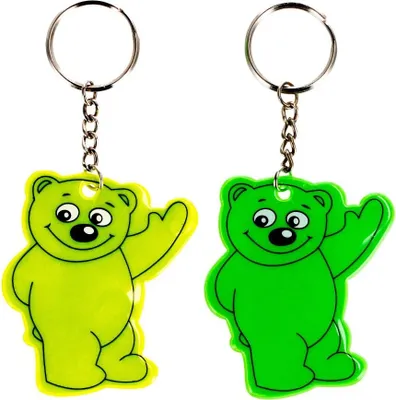Produktbild von Reflektierender Teddybär Schlüsselanhänger 7cm