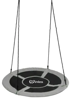 Obrázek produktu pro INLEA Závěsný houpací kruh 110 cm – šedý