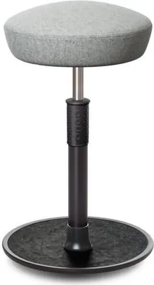 Produktbild von Sitz- Stehhocker Free Tall Hutsitz kvadrat Divina Mel. h.grau schw. /schw..