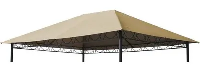 Produktbild von Famanu Ersatzdach Pavillon - Wasserabweisendes Material - 3x4 Meter - Sandfarbe