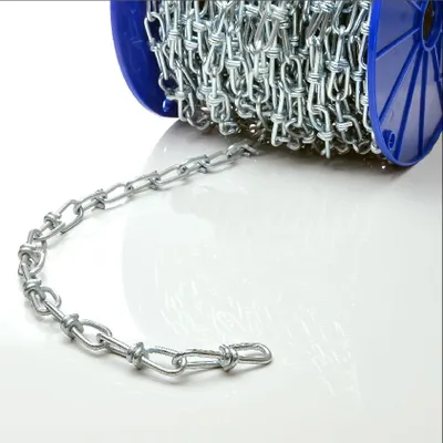 Produktbild von KNOTENKETTE 2,8mm 10 Meter    Rundstahlkette verzinkt Kette Meterware GR5 Zierkette Deko Gliederkette