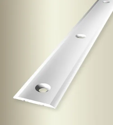 Produktbild von PROVISTON | Übergangsprofil | Breite: 25 mm | Höhe: 0 - 99 mm | Länge: 1000 mm | Aluminium Poliert | Glatt | Mittig Versenkt Gebohrt
