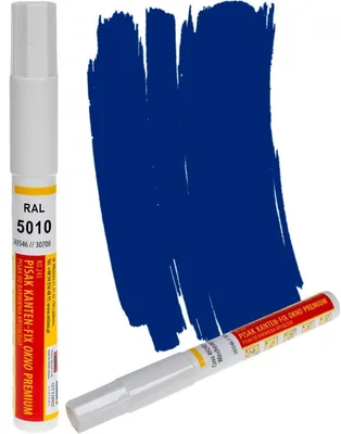 Produktbild von Kanten FIX RAL 5010 Enzianblau Retuschierstift – Fenster, Türen, Möbel, PVC