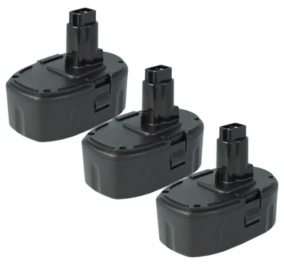 Produktbild von vhbw 3x Akku kompatibel mit Dewalt DW057K, DCG411KL, DW057N, DW057K-2, DW056K-2, DW056, DW056N, DW056KS, DW059 Werkzeug (3000 mAh, Li-Ion, 18 V)