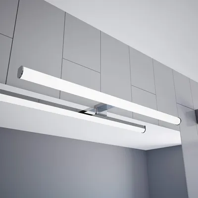 LED-Spiegellampe 600 mm, verchromt, neutralweiß, 1100 lm, IP44
