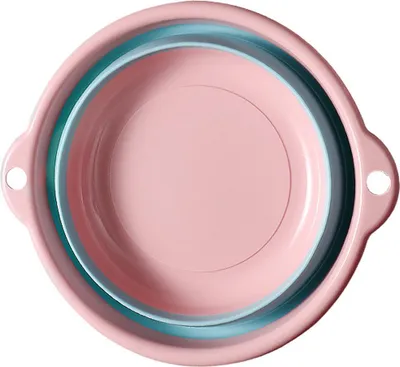 Obrázek produktu pro Dětské umyvadlo, přenosné, skládací plastové umyvadlo pro domácnost, umyvadlo na prádlo a zeleninu, velikost S, růžové