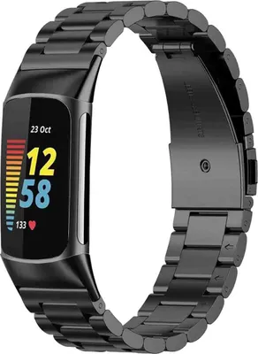 Image de imoshion Bracelet en acier pour le Fitbit Charge 5 - Noir