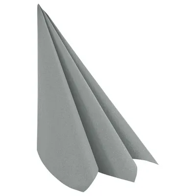 Produktbild von 50x Servietten Airlaid 40x40cm 1/4 -Falz stoffähnlich hochwertig grau
