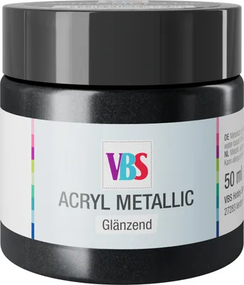 Produktbild von VBS Acryl Metallic Künstlerfarbe 50ml