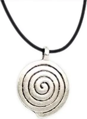 Produktbild von Minott Damen Halskette, schwarzes Lederband mit Metallanhänger, Lederband zum verknoten MT-02464