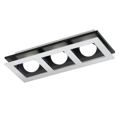 Produktbild von EGLO Wand/Deckenleuchte Bellamonta LED 3x3,3W chrom/schwarz, 3000K 1020lm