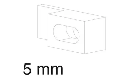 Obrázek produktu pro Uchycení pro skleněný panel boční stěny 5 mm, 2 kusy AURL804