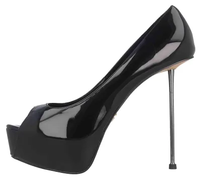 Produktbild von Giaro High Heels in Übergrößen Schwarz Beliza Black Shiny große Damenschuhe