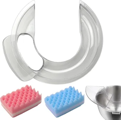Produktbild von Spritzschutz für Kitchen Aid 4,5-5 QT Standmixer Zubehör mit 2 Schwämmen