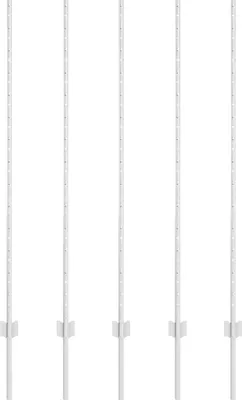 Immagine prodotto di vidaXL Palo di recinzione 5 pezzi argento 140 cm acciaio