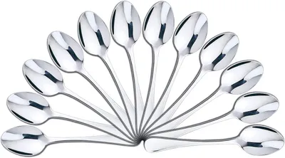 Produktbild von Dessertlöffel Set von 12, Edelstahl, hochglanzpoliert, für Desserts