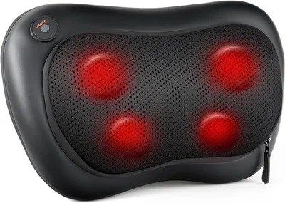 Obrázok produktu pre Masážny vankúš s funkciou vyhrievania, ergonomický dizajn, pre relaxáciu