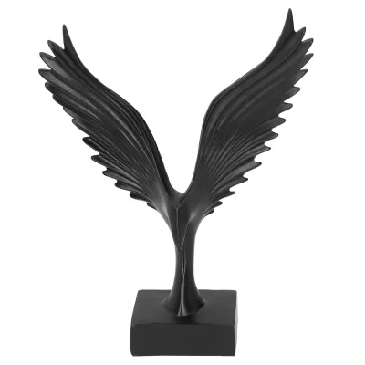 Obrázek produktu pro Pryskyřice Ornament, Desktop Ornament, Wing Sculpture, Office Desk Decoration, TV Cabinet Ornament, Home Crafts