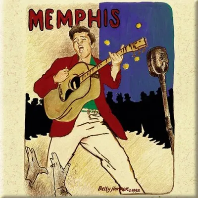 Produktbild von Elvis Presley - Memphis Kühlschrank Magnet