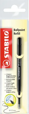 Produktbild von Kugelschreiber - Großraummine - STABILO Ballpoint Refill - 10er Pack - schwarz