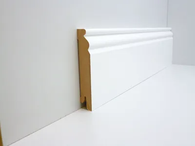 Produktbild von B.S. Bauprogramm Ziersockelleiste Clip 250 cm 100 x 18 mm Blütenweiß