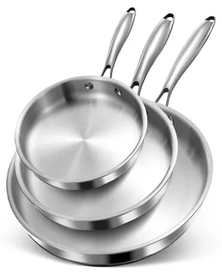 Edelstahl-Topfset 3-teilig (20/26/30 cm) Induktion