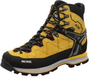 A single hiking boot is shown against a white background.