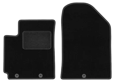 Zdjęcie produktu dla Dywaniki samochodowe welurowe przednie do: Kia Picanto II JE (2011-2017, hatchback) czarne, dopasowane