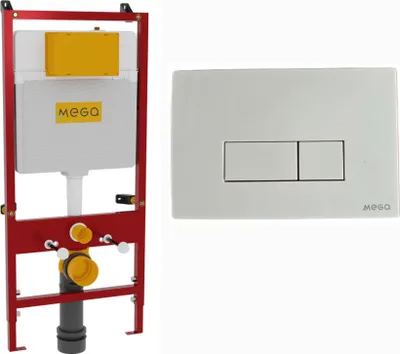 Immagine prodotto di Domotechnika | Wc sospeso 3In1 - Cassetta professionale da incasso - 110X54X16 Cm - Bianco - Igienico, silenzioso, innovativo