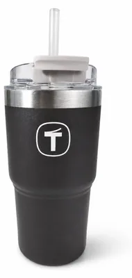 Produktbild von TUPPERWARE Tumbler 630 ml braun mit Strohhalm