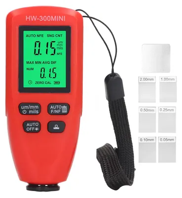 Obrázok produktu pre Automatický merací prístroj hrúbky náteru, automatické meranie, merací prístroj náteru automobilov, červený