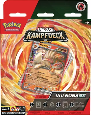 Produktbild von Pokemon Deluxe-Kampfdeck Vulnona-ex (sofort spielbares Deck mit 60 Karten & Zubehör)