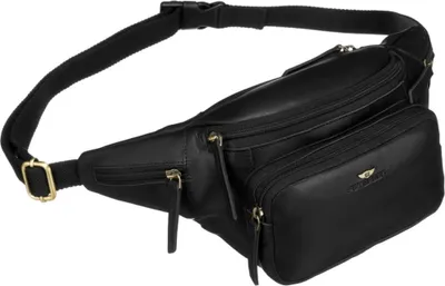 Produktbild von Peterson | Herren Lederniere, mit Taschen, Schwarz, 37x15x12 cm