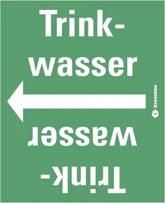Produktbild von Dreifke® Rohrleitungsband Trinkwasser, praxisbewährt, ab Ø 50mm, grün/weiß, 3...