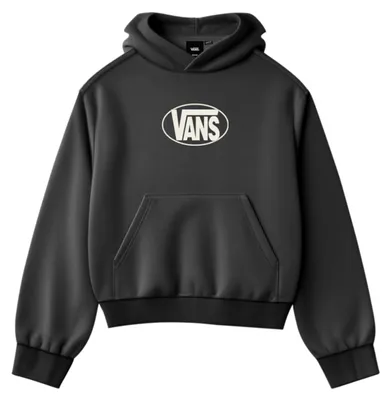 Productafbeelding van Vans trui met ovaal logo, losvallende pasvorm, zwart