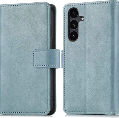 Zdjęcie produktu dla imoshion Luxe Bookcase dla Samsung Galaxy S25 FE - Jasnoniebieski