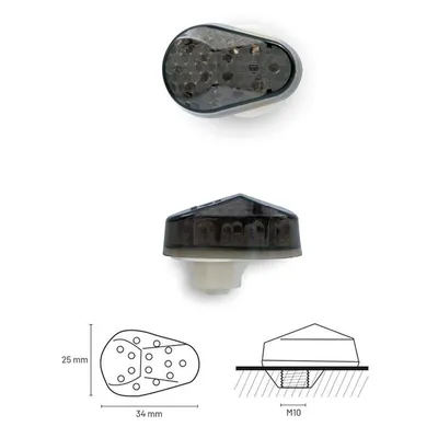 Obrázek produktu pro Indikátor TAAC FR06 LED s kouřovým sklem