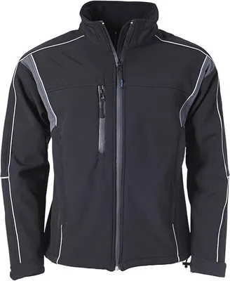 Produktbild von Pionier Herren Softshell-Jacke schwarz wasserabweisend  Art.-Nr. 2984 Größe M