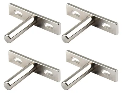 Image de Lot de 4 supports invisibles pour étagères, à fixer au mur