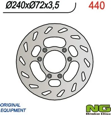 Produktbild von NG BETA 50 Bremsscheibe vorne (240x72x3,5)