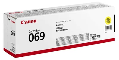 Obrázok produktu pre Canon TONER  CRG 069Y žlutý pro LBP673Cdw, MF752Cdw a MF754Cdw (1 900 str.)